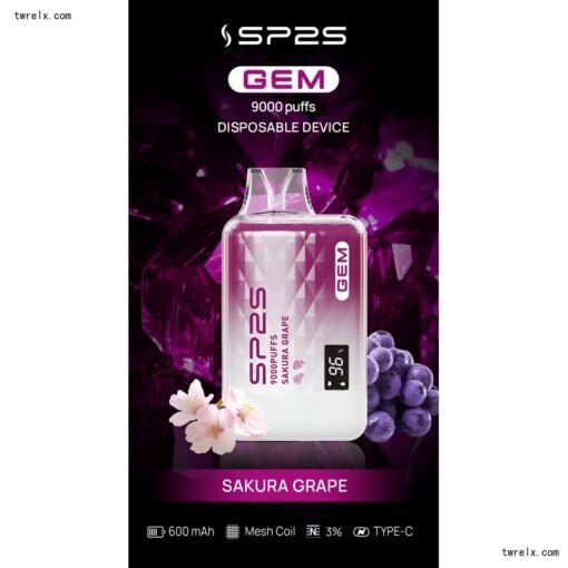 SP2S新品上市 SP2S 9000 Puffs 思博睿拋棄式電子煙9000口:圖片 6