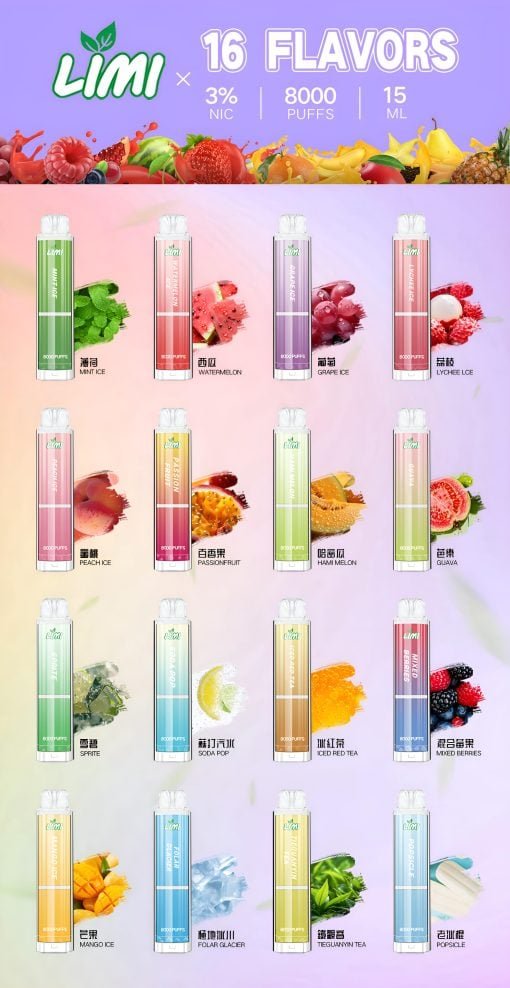 Limi 8000 Puffs LIMI8000口 拋棄式電子煙 台灣現貨:圖片 3