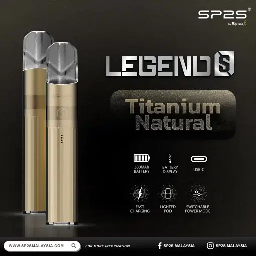 SP2S主機 鈦色主機 通用一代煙彈 思博瑞鈦金屬主機 輕巧且堅固:圖片 2